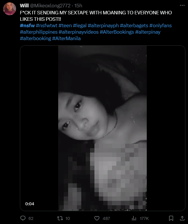 nsfw post on twitter